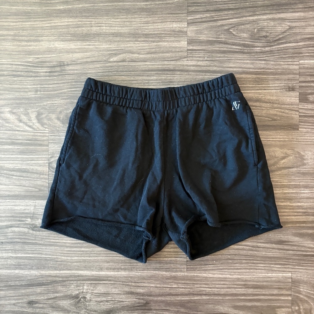 Bassigue Black High Waist Shorts Small Loungewear